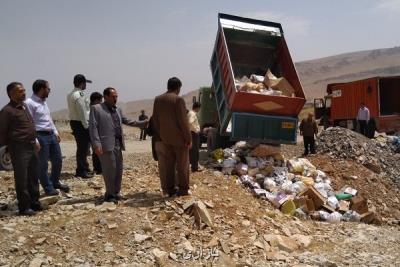72 تن كالای قاچاق غیربهداشتی و غیراستاندارد در 3 استان امحاء شد