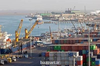 پهلوگیری ۵ کشتی کالای اساسی تا اختتام مرداد در بندرشهید رجایی