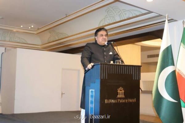 تاکید سفیر پاکستان در تهران بر دستیابی به هدف ۵ میلیارد دلاری تجارت دوجانبه