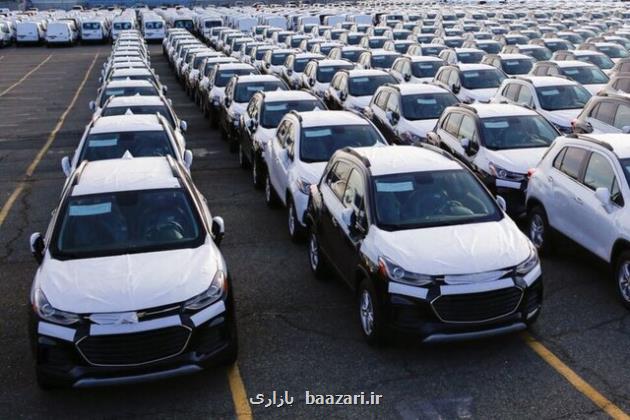 کاهش فروش خودرو های جدید در ایالات متحده