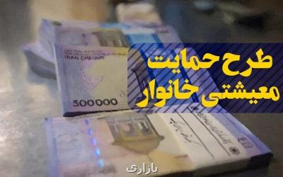 كمك معیشتی امشب به حساب ۱۹ میلیون خانوار واریز می شود
